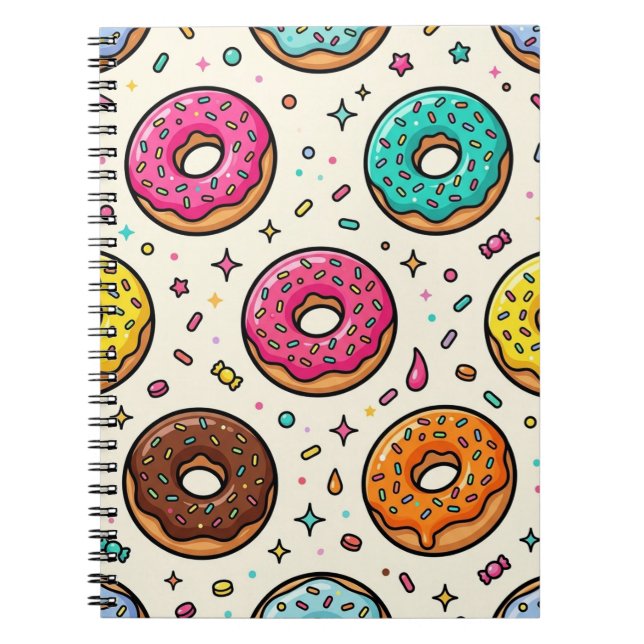 Doughnut Pattern Notebook (Front)