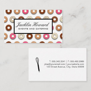 Doughnut Pattern   Whisk   Baker Business Card