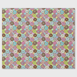 doughnut pattern wrapping paper