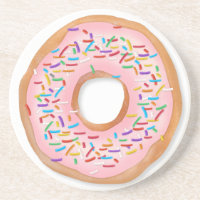 Doughnut Pink Frosting Sprinkles Cute Food |