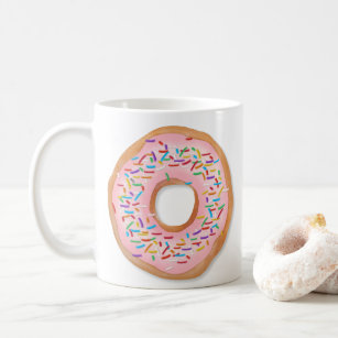 Doughnut Pink Frosting Sprinkles Cute Food   Coffee Mug
