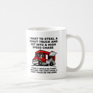 Doughnut Police Chase Funny Mug