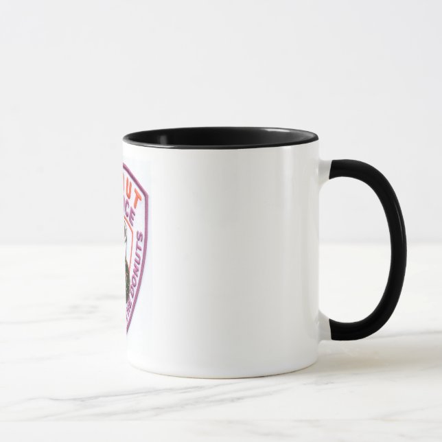 Doughnut Police Patch 15oz coffee Mug (Right)
