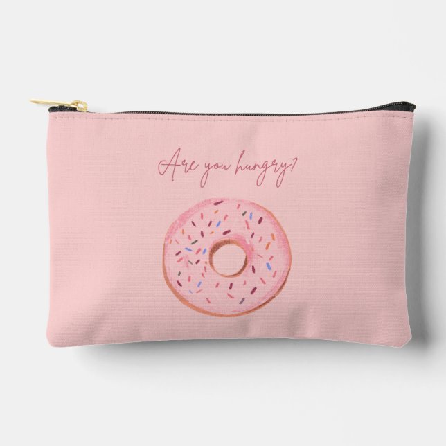 Doughnut Pouch – “Are You Hungry?” 🍩💞 (Front)