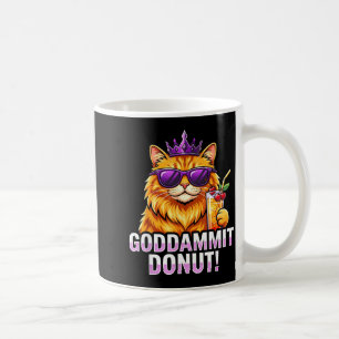 Doughnut Princess Cat Meme Kawaii Funny Cartoon St Coffee Mug