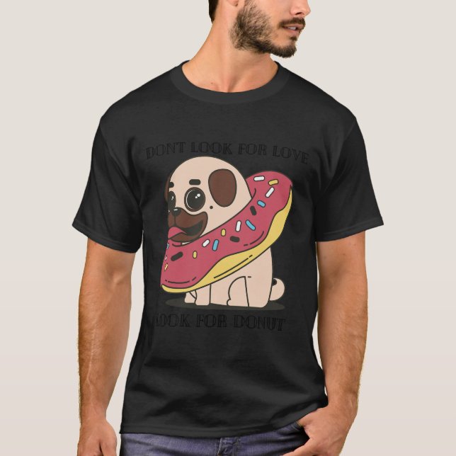 Doughnut Pug 719 T-Shirt (Front)
