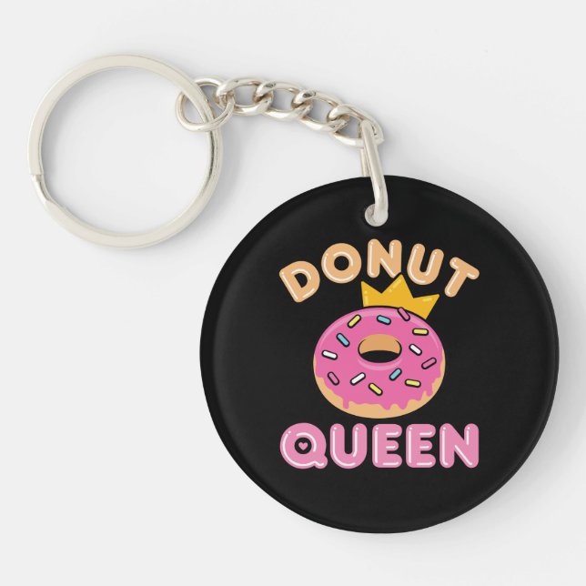 Doughnut Queen Key Ring (Front)