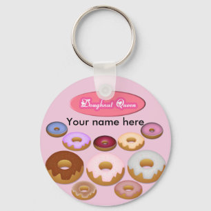 Doughnut Queen Keychain