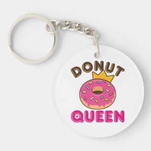 Doughnut Queen Women Ladies Girls Doughnut Lover Key Ring