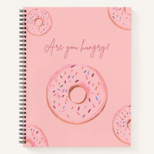 Doughnut Quote Notebook – “Are You Hungry?” 🍩💞