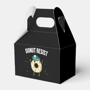 Doughnut Resist Meme Funny Police Officer Support  Favour Box