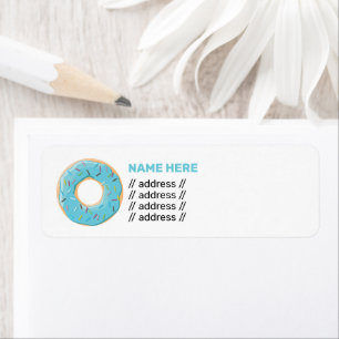 doughnut return address label