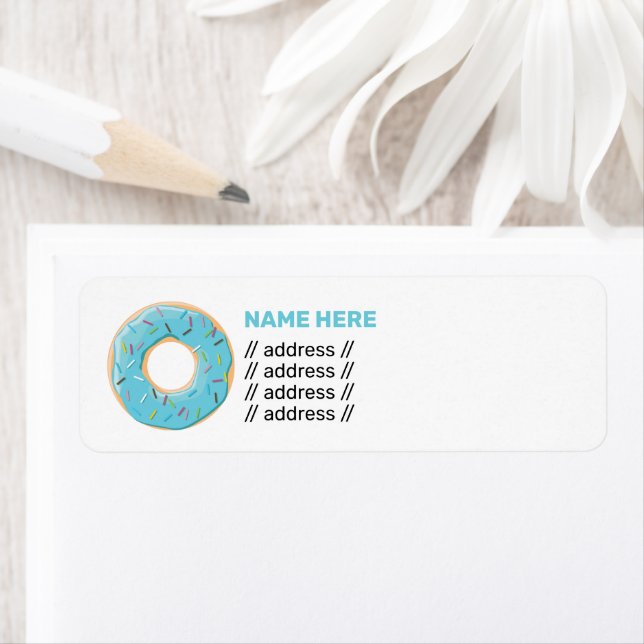 doughnut return address label (Insitu)