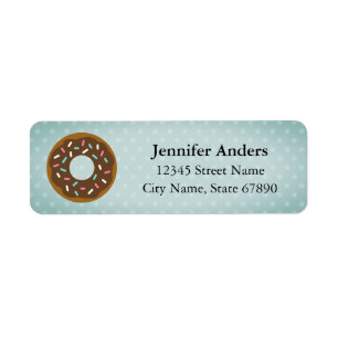 Doughnut Return Address Labels