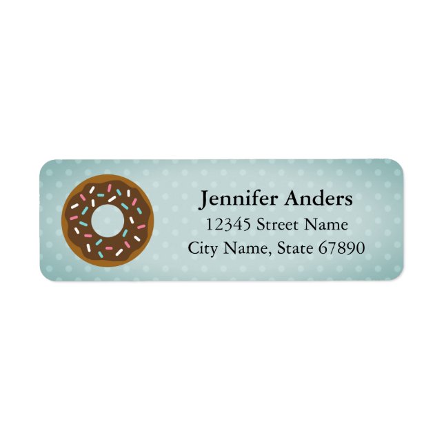 Doughnut Return Address Labels (Front)