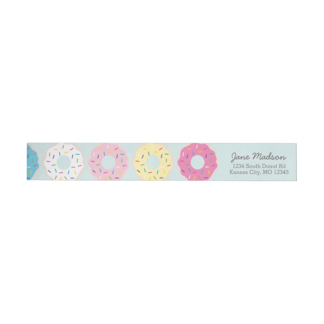 Doughnut Return Address Labels | Doughnut Party (Individual)