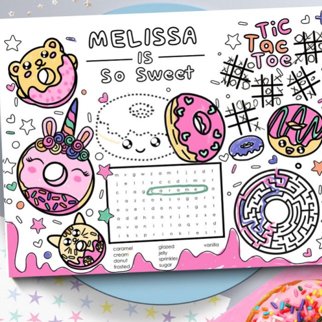 Doughnut Reversible Colouring Activity Page (Creator Uploaded)