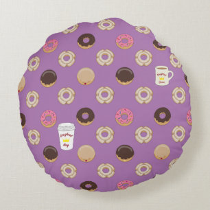 Doughnut Royalty Round Cushion