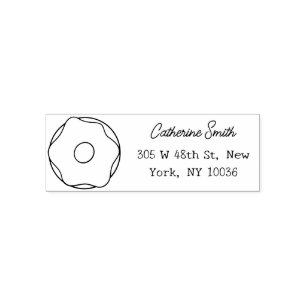 Doughnut Self Inking Rubber Stamp