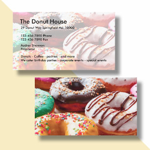 Doughnut Shop Business Cards