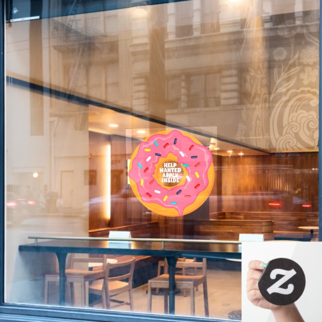 Doughnut Shop Help Wanted Apply Inside Doughnut Ho (Cafe Window)