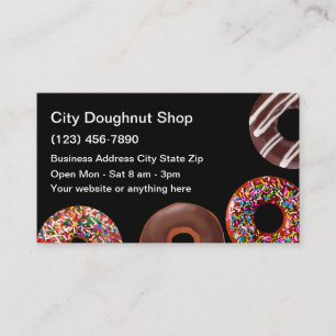 Doughnut Shop Modern Layout Business Card
