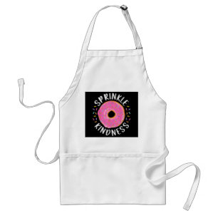 Doughnut Sprinkle Kindness Funny Girls Women Dough Standard Apron