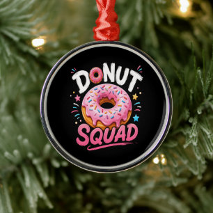 Doughnut Sprinkle Kindness Funny Metal Ornament