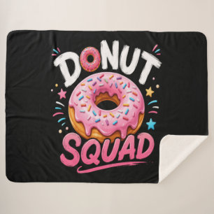 Doughnut Sprinkle Kindness Funny Sherpa Blanket
