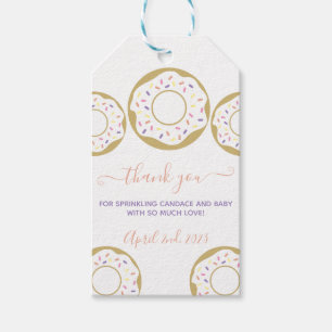 Doughnut Sprinkled With Love Baby Sprinkle Thank Y Gift Tags