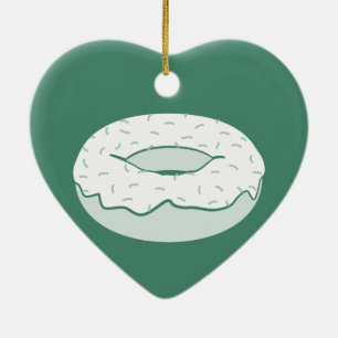 doughnut sprinkles ceramic tree decoration