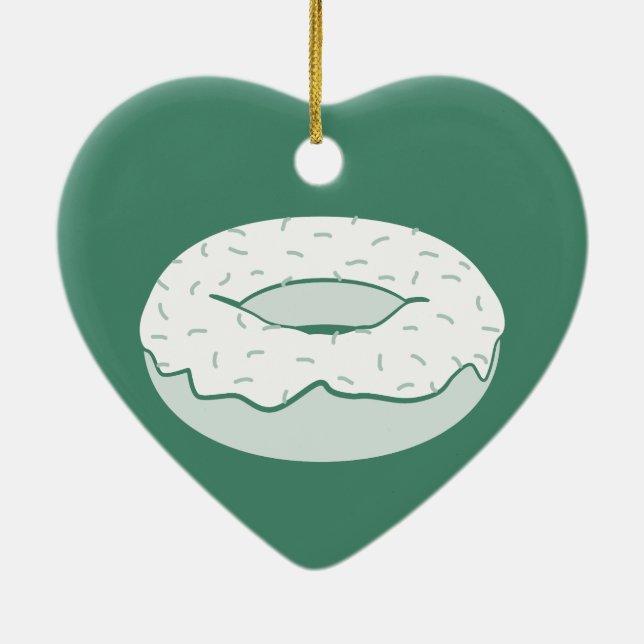doughnut sprinkles ceramic tree decoration (Back)