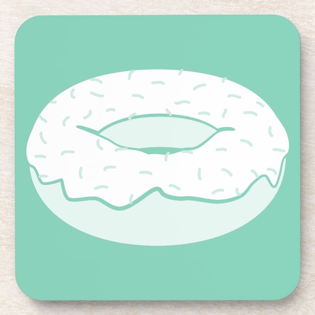 doughnut sprinkles coaster (Front)