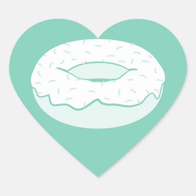 doughnut sprinkles heart sticker (Front)