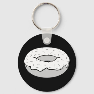 doughnut sprinkles key ring