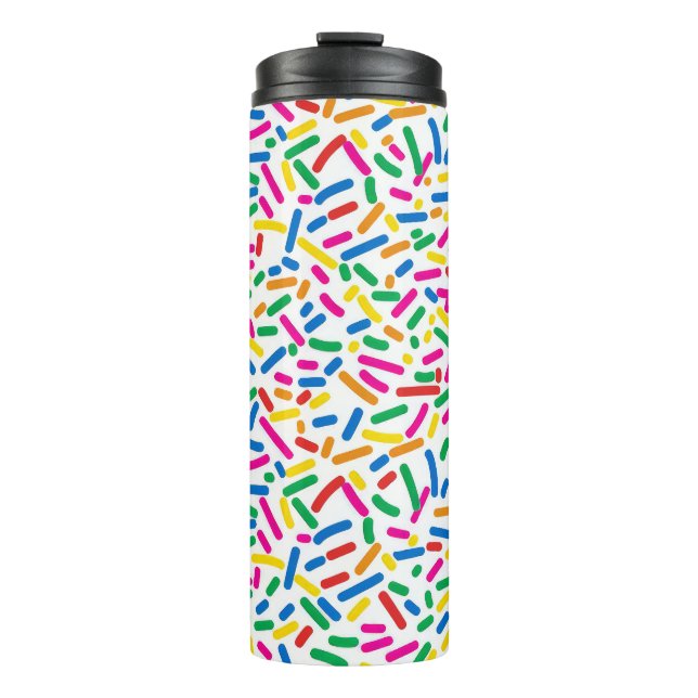 Doughnut Sprinkles Patterns Thermal Tumbler: A Fun Tumbler (Front)