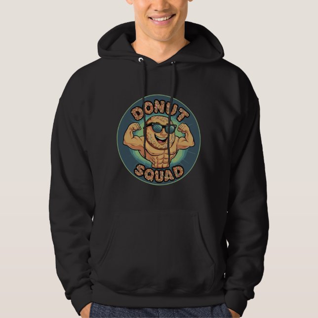 Doughnut Squad - Muscles & Glaze Hoodie (Front)