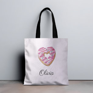 Doughnut Sweet Girl Sprinkles Tote Bag