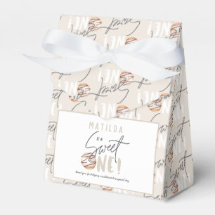Doughnut sweet one 1st birthday party favour box