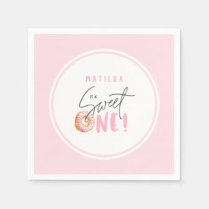 Doughnut sweet one 1st birthday party  napkin