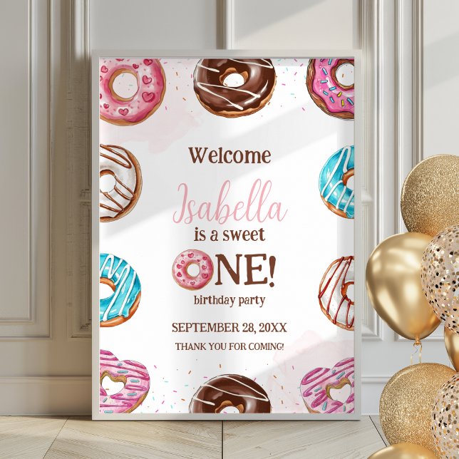 Doughnut Sweet One Girl Sprinkles Poster Welcome S (Creator Uploaded)