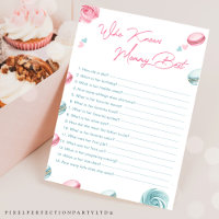 Doughnut Sweet Who Knows Mummy Best Baby Shower