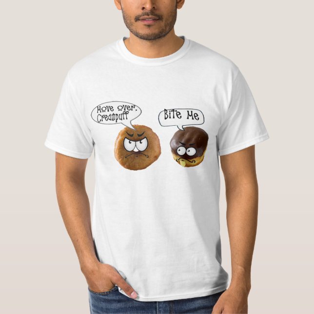 doughnut talk nasty cream cake doughnut humour fun T-Shirt (Front)