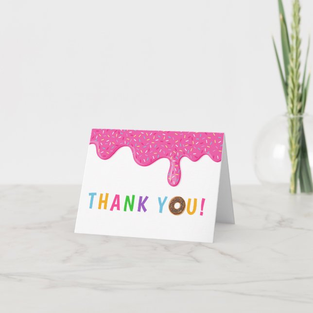Doughnut Thank You Card (Front)