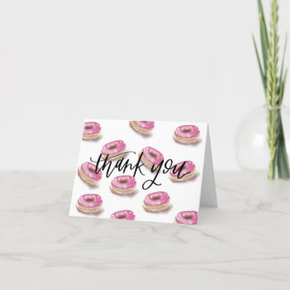 Doughnut thank you card