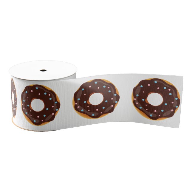 Doughnut themed Birthday Party Grosgrain Ribbon (Spool)