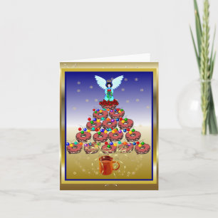 Doughnut Tree Holiday Card