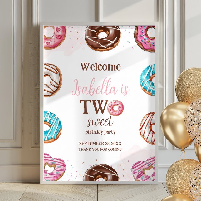 Doughnut Two Sweet Girl Sprinkles Poster Welcome S (Creator Uploaded)