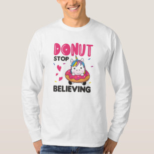Doughnut Unicorn Pun Colourful Unicorns Doughnuts T-Shirt