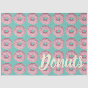 Doughnut Vegan Pattern for Vegetarian Sweet Tooth Tissue Paper